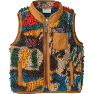 Patagonia Детски поларен елек Patagonia Kid's Baby Retro-X Vest Fleece vest - Let's Chat More: Den Brown - размер 12-18 Months (703-6203-0512)