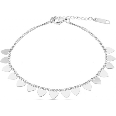 Ellami Ellami Verona 2132 Náramek s pevnými přívěsky, jemné srdíčka 2002132