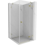Mexen Lunar душ кабина отваряема врата дясна 80 x 80 см, прозрачна, златиста - 834-080-080-50-00-P (834-080-080-50-00-P)