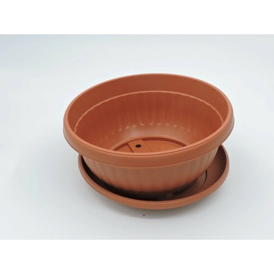 Plastkon Harmonie hnědá terakota 17 cm