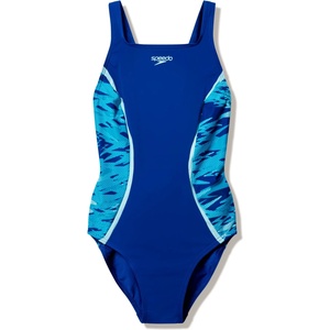 Speedo Дамски бански костюм Speedo Women's Hyperboom Splice Muscleback One Piece Swimsuit - Night Watch / Glacier Blue - размер 42 (EU) (150-6092-0416)