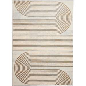 Think Rugs Kилим в светлосиво и златисто 80x150 cm Apollo - Think Rugs (APO2683GRYGLD0815)