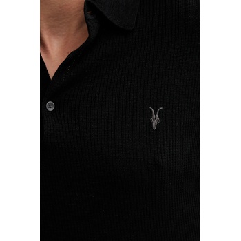 AllSaints Памучна тениска с яка AllSaints AUBREY SS (M020KA)