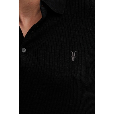 AllSaints Памучна тениска с яка AllSaints AUBREY SS (M020KA)