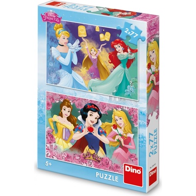 Dino Walt Disney: Princezny 2 x 77 dílků