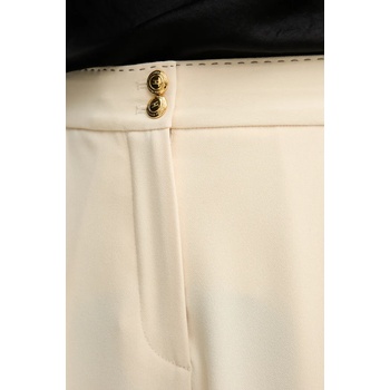 Elisabetta Franchi Панталон Elisabetta Franchi в зелено с кройка тип цигара, с висока талия PA06651E2 (PA06651E2)