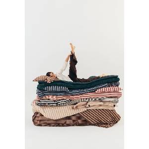 La Millou одеяло за деца от памучна материя STRIPES NAVY (155770)