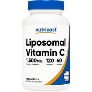 Nutricost Липозомен витамин C - За имунитет и антиоксидантна защита, 750 mg, 120 капсули (57599 (751102) NC)