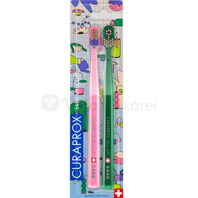 CURAPROX CS 5460 Ultrasoft Živá edícia zubná kefka 2 ks