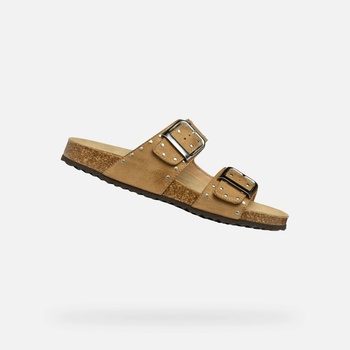 Geox Кремави дамски чехли Geox Brionia R Geox | Byal Bezhov | ЖЕНИ | 36