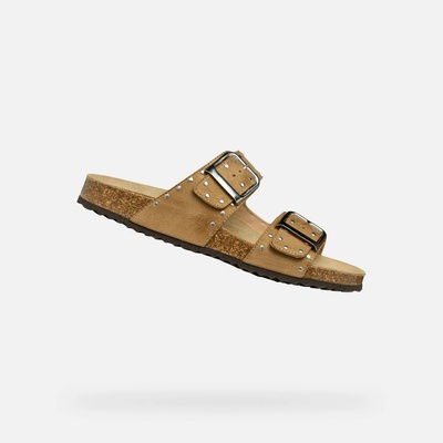 Geox Кремави дамски чехли Geox Brionia R Geox | Byal Bezhov | ЖЕНИ | 36