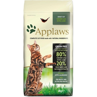 Applaws Cat suché krmivo bez obilovin s kuřecím a jehněčím masem pro kočky 2 kg