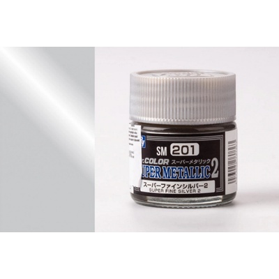 GSI/Gunze Farba Mr. Color Super Metallic Colors II č. 201 Super Fine Silver II 10 ml