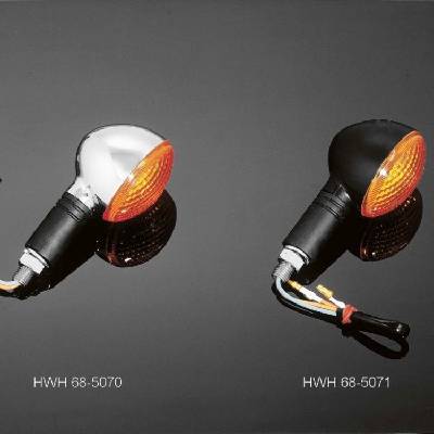 Highway Hawk H68-5070 Blinkr Cateye velký chrom 1ks