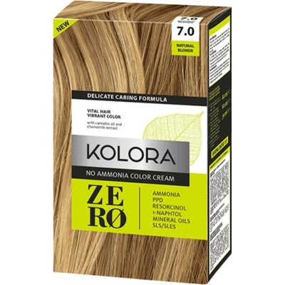 Kolora Zero Боя за коса, 7.0 Натурално рус