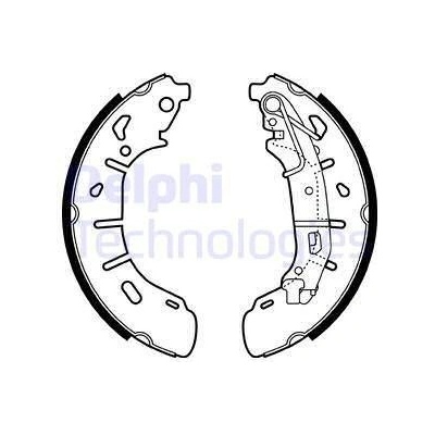 Sada brzdových čeľustí DELPHI LS2050