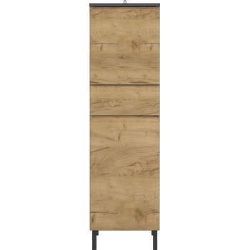 Germania Тъмно сив висок шкаф за баня от дъб 34x120 cm Salinas - Germania (8242-564)
