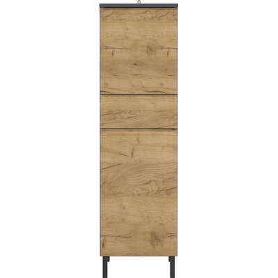 Germania Тъмно сив висок шкаф за баня от дъб 34x120 cm Salinas - Germania (8242-564)