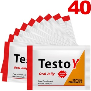  TestoY Oral Jelly ядящо се желе за ерекция - 40 броя