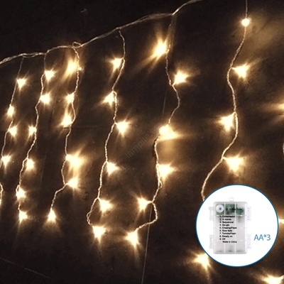 Aigostar Aigostar-LED Външен гирлянд 100xLED/8 функции 3xAA 8x0, 4m IP44 топла бяла (AI1355)