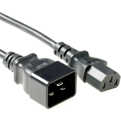 PremiumCord Kabel sítový propojovací 230V 10A 2m, konektory IEC 320 C13 - IEC 320 C20 - kpsb2