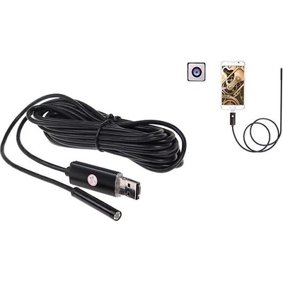 Endoskopická inšpekčná kamera IP 67, 6 LED, 2 m