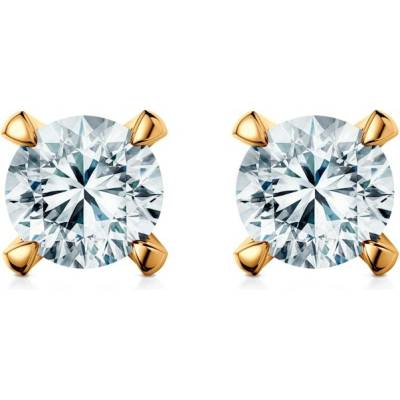 SAVICKI Náušnice Share Your Love: žlté zlato, laboratórne diamanty SYL-K-BR-150-LAB-Z
