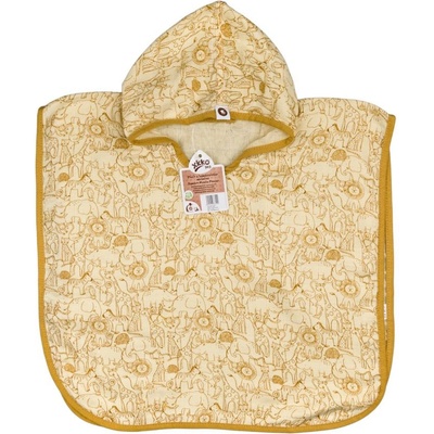 Bambusové mušelínové pončo XKKO BMB Safari Honey Mustard