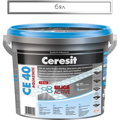 CERESIT ФУГА АКВАСТАТИЧНА СЕ40 2кг БЯЛА (1488222, 3047182)