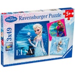 Ravensburger Пъзел Ravensburger от 3 x 49 части - Замръзналото кралство (9269) - ozone