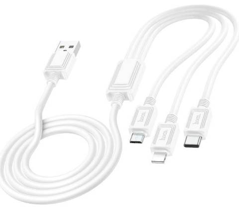 Hoco HC767370 USB C-C+micro+Lightning 1m