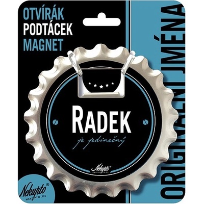 Nekupto Otvírák na pivo, podtácek se jménem - Radek