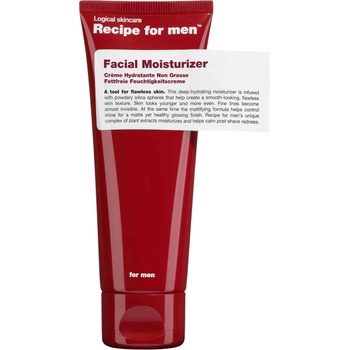 Recipe for men Recipe For Men, Facial Moisturizer, Deep Hydration, Cream, For Face, 75 ml