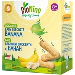 BioNino Био бебешки бисквити BioNino - С банан, 8 м+, 100 g (F06070003A0003) - ozone