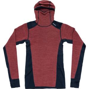 Devold Дамско мериносово термобельо Devold Women's Reverso Merino Hoodie Merino hoodie - Marsala (115-2793-0214)