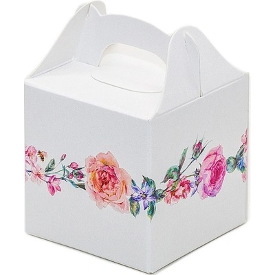 Krabičky na svatební mandle Boho Flowers 8 ks