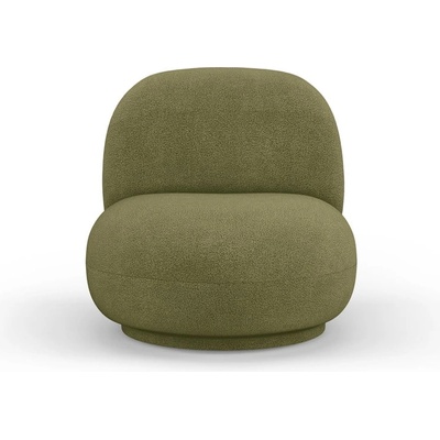 Micadoni Зелено кресло от плат букле Chuck - Micadoni Home (MIC_ARM_186_F1_CHUCK5)