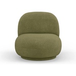 Micadoni Зелено кресло от плат букле Chuck - Micadoni Home (MIC_ARM_186_F1_CHUCK5)