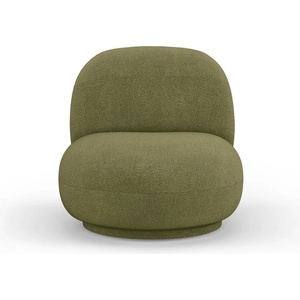 Micadoni Зелено кресло от плат букле Chuck - Micadoni Home (MIC_ARM_186_F1_CHUCK5)