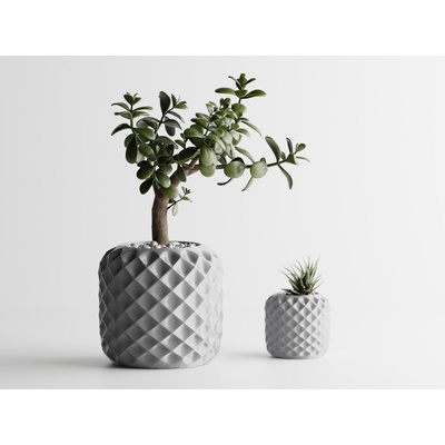 Кашпа Diamond сребърен