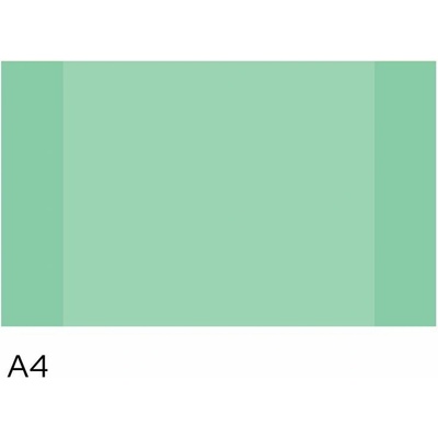 LUMA Obal na sešity A4 10 ks pastel zelený