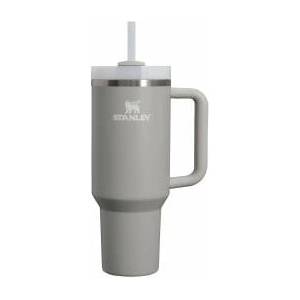 STANLEY 1913 Quencher H2.0 Flowstate Drinking Bottle with Straw 1.2L - Thermo Mug Cools 11 Hours - 48 Hours Ice Cold - Dishwasher Safe - Thermos Bottle BPA Free - Stainless Steel Drinking Cup - Ash - 10000010