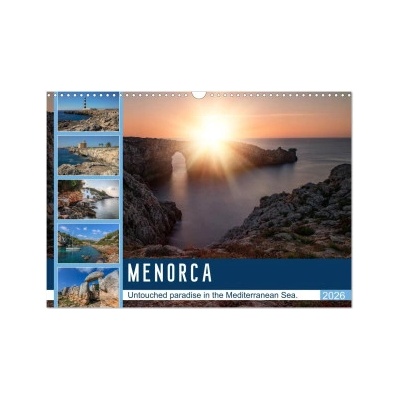 Calvendo Menorca Untouched paradise in the Mediterranean Sea (Wall Calendar 2026 DIN A3 landscape), CALVENDO 12 Month Wall Calendar | Calvendo, Joana Kruse