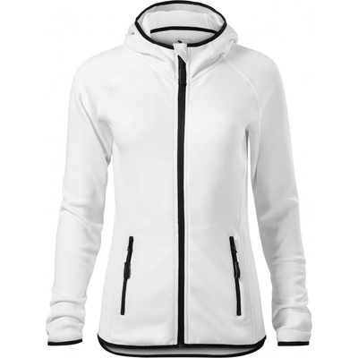 Malfini Direct Dámska fleece mikina s kapucňou 418 biela