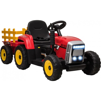 Homcom Dětský elektrický traktor na dálkové ovládání červený