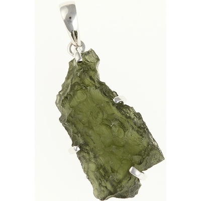 My Moldavite Stříbrný přívěsek s přírodním vltavínem SM12021