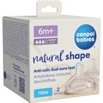 Canpol Биберони за шише Natural Shape, 6м+, 2 бр. H (21/752)