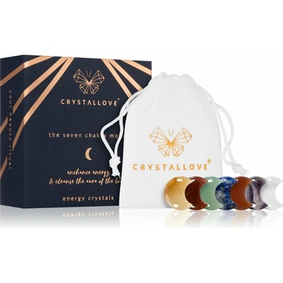 Crystallove Energy Crystals The Seven Chakra Moons masážna pomôcka 7 ks