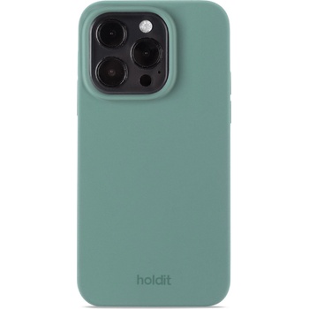 Holdit Гръб Holdit Silicone Case за iphone 15 Pro - Зелен (7330985159954)