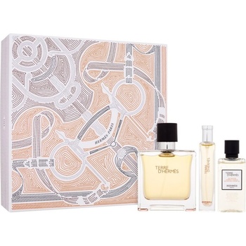 Hermès Terre d`Hermes подаръчен комплект за мъже Размер EDP 75 ml + EDP 15 ml + 40 ml душ гел
